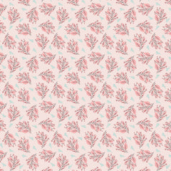Cherished Moments Pink Berry Branches Yardage by Lori Woods for Poppie Cotton Fabrics