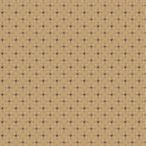 Barnyard Bandana Buckle Brown Yardage by Lori Woods for Poppie Cotton Fabrics