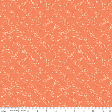Harmony Salmon Lattice Yardage by Melissa Lee for Riley Blake Designs