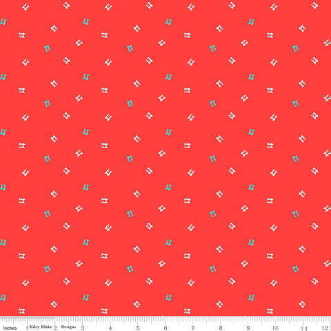 Quilt Fair Red Sewing Machines Yardage by Tasha Noel for Riley Blake Designs