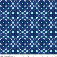 Quilt Fair Navy Stars Yardage by Tasha Noel for Riley Blake Designs