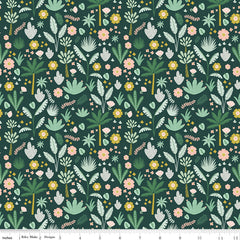 Hibiscus Hunter Foliage Yardage by Simple Simon and Co. for Riley Blake Designs