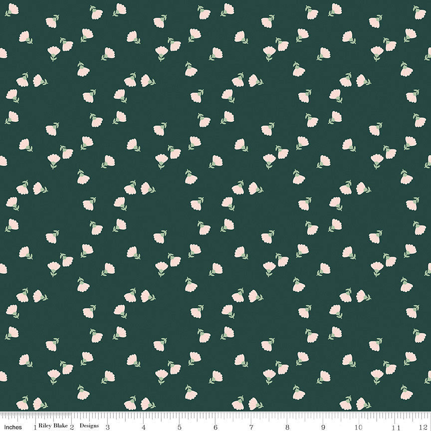 Hibiscus Hunter Ditzy Yardage by Simple Simon and Co. for Riley Blake Designs