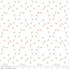 Hibiscus White Ditzy Yardage by Simple Simon and Co. for Riley Blake Designs