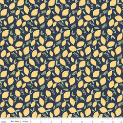 Daybreak Midnight Lemons Yardage by Fran Gulick for Riley Blake Designs