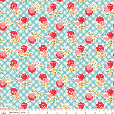 Cook Book Cottage Dishes Yardage by Lori Holt for Riley Blake Designs