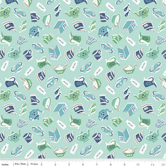 Cook Book Songbird Breakfast Yardage by Lori Holt for Riley Blake Designs