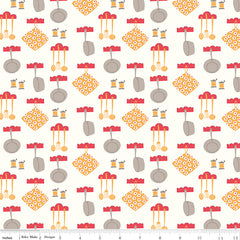 Cook Book Daisy Dinner Yardage by Lori Holt for Riley Blake Designs