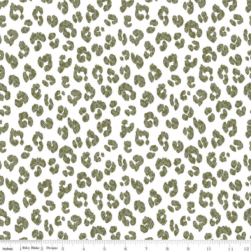 The Waterhole White Animal Yardage by Gabrielle Neil Design for Riley Blake Designs