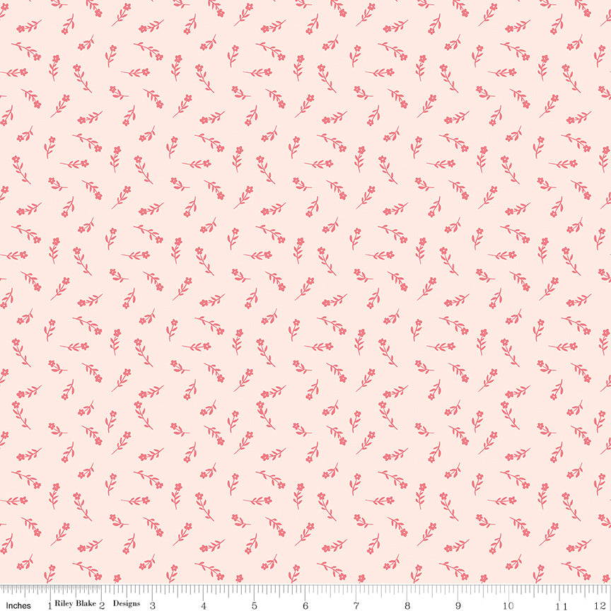 Flower Garden Blush Stems Yardage by Echo Park Paper Co. for Riley Blake Designs