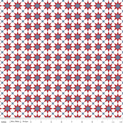 American Dream Off White Geometric Yardage by Dani Mogstad for Riley Blake Designs