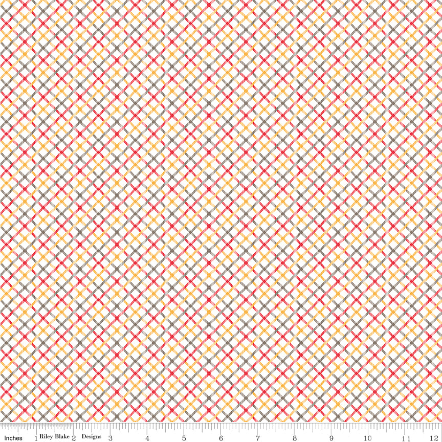 Bee Plaids Daisy Homespun Yardage by Lori Holt for Riley Blake Designs