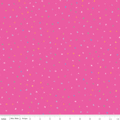 Sunshine Blvd Fuchsia Sparkles Yardage by Amber Kemp-Gerstel for Riley Blake Designs