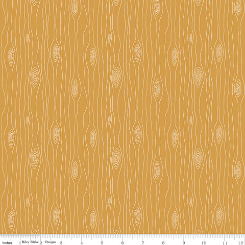 Love You S'more Gold Bark Yardage by Gracey Larson for Riley Blake Designs