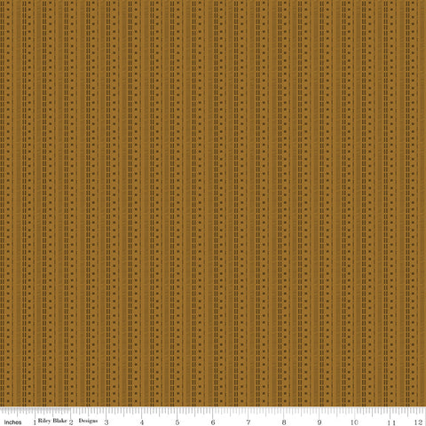 Awesome Autumn Sienna Stripes Yardage by Sandy Gervais for Riley Blake Designs