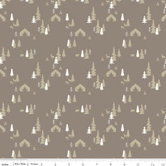 Glamp Camp Pebble Tent Pines Yardage by My Mind's Eye for Riley Blake Designs