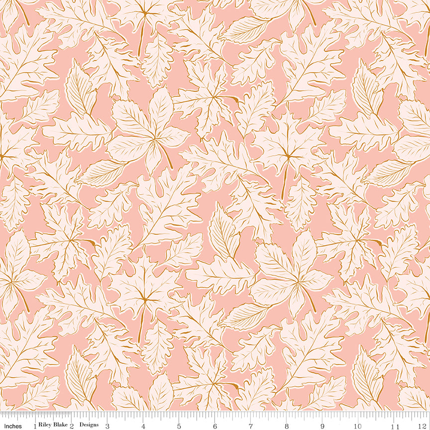 Maple Pink Fall Yardage by Gabrielle Neil Design for Riley Blake Designs