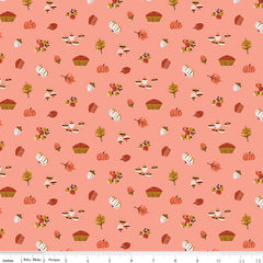 Maple Coral Harvest Yardage by Gabrielle Neil Design for Riley Blake Designs