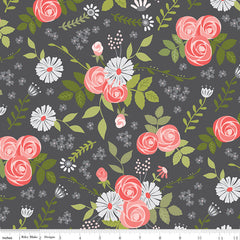 Fable Charcoal Main Yardage by Jill Finley for Riley Blake Designs