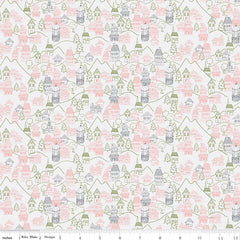 Fable Off White Village Yardage by Jill Finley for Riley Blake Designs