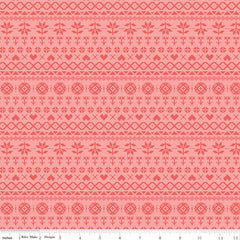 Fable Coral Knit Yardage by Jill Finley for Riley Blake Designs