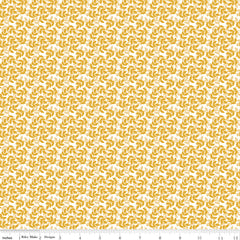 With A Flourish Mustard Leaves Yardage by Simple Simon and Co. for Riley Blake Designs