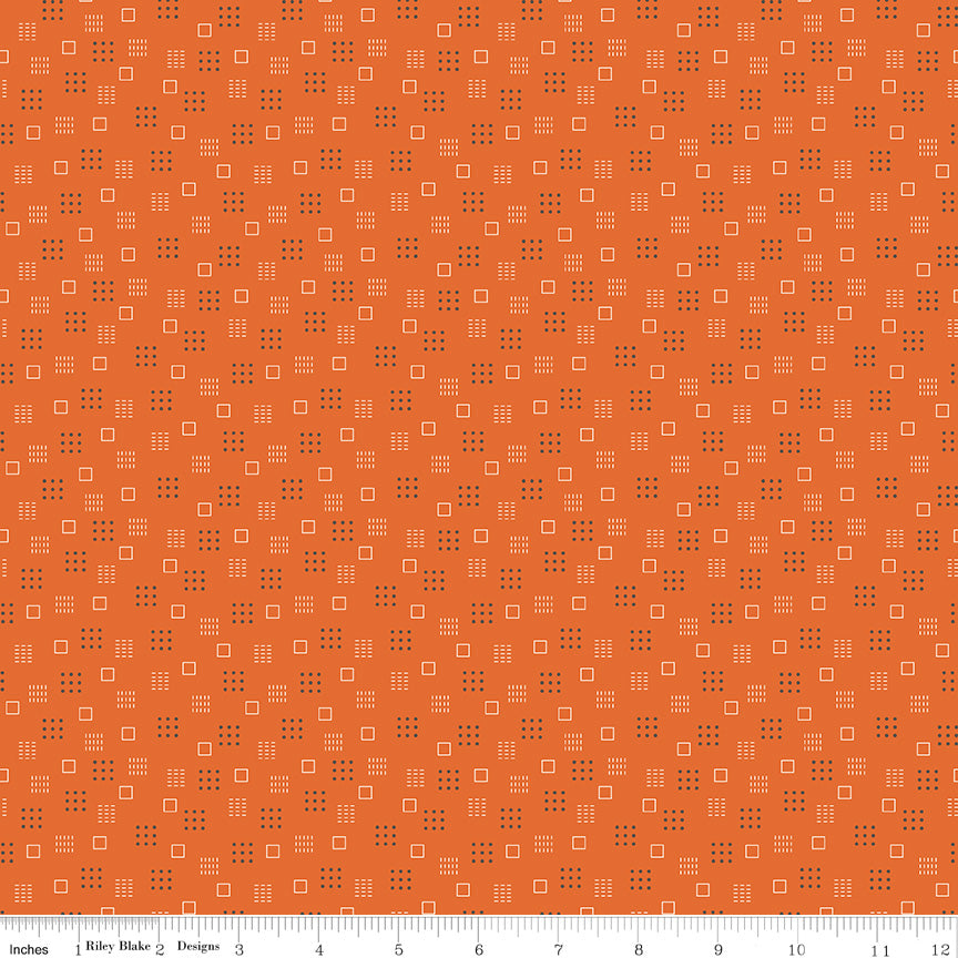 Calico Autumn Squares Yardage by Lori Holt for Riley Blake Designs