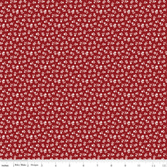 Calico Beet Red Ditzy Yardage by Lori Holt for Riley Blake Designs