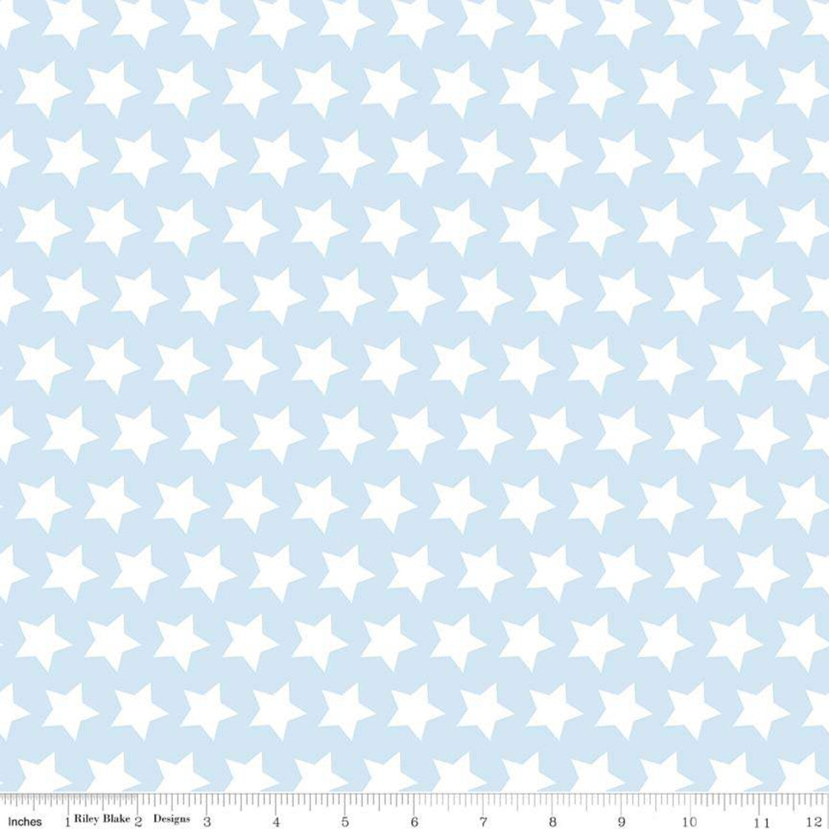 Stars Boy Blue Yardage by Riley Blake Designs