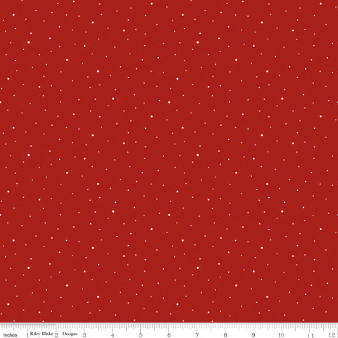 Dapple Dot Barn Red Yardage by the RBD Designers for Riley Blake Designs