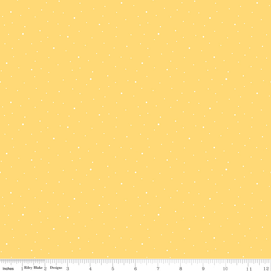 Dapple Dot Buttercream Yardage by the RBD Designers for Riley Blake Designs