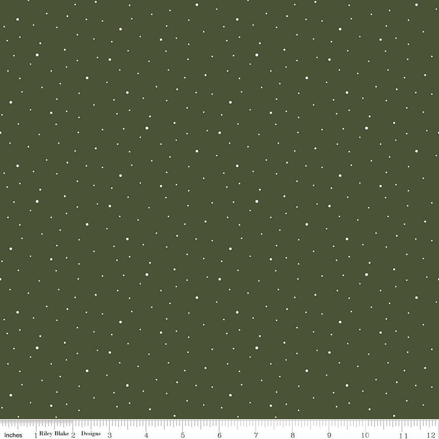 Dapple Dot Chive Yardage by the RBD Designers for Riley Blake Designs