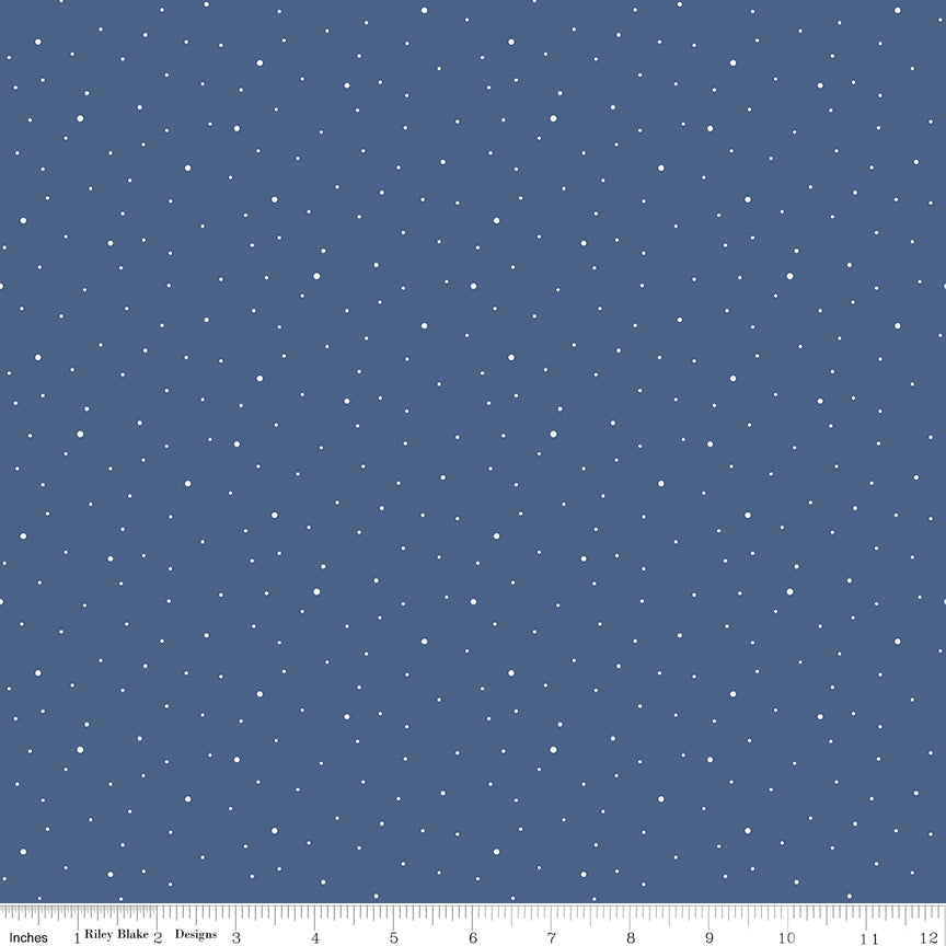 Dapple Dot Denim Yardage by the RBD Designers for Riley Blake Designs