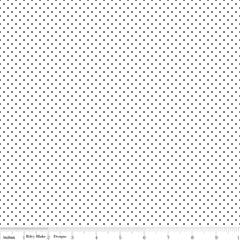 Swiss Dot Black on White Yardage by Riley Blake Designs