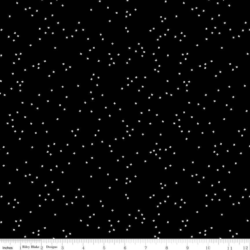 Blossom Black Yardage by Christopher Thompson for Riley Blake Designs