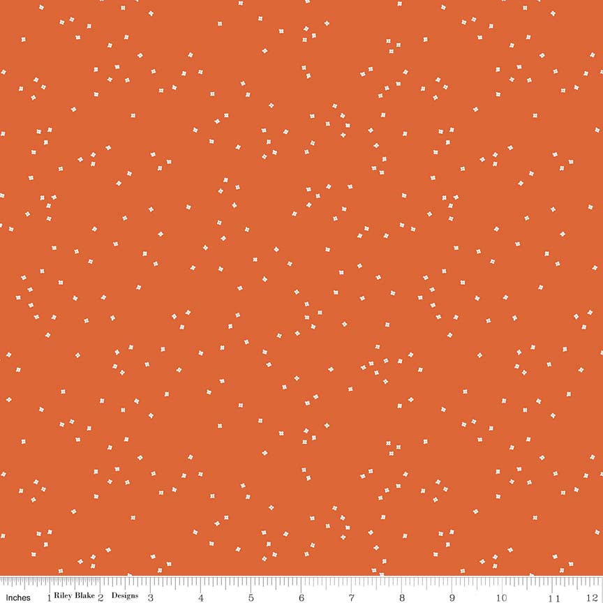 Blossom Orange Yardage by Christopher Thompson for Riley Blake Designs