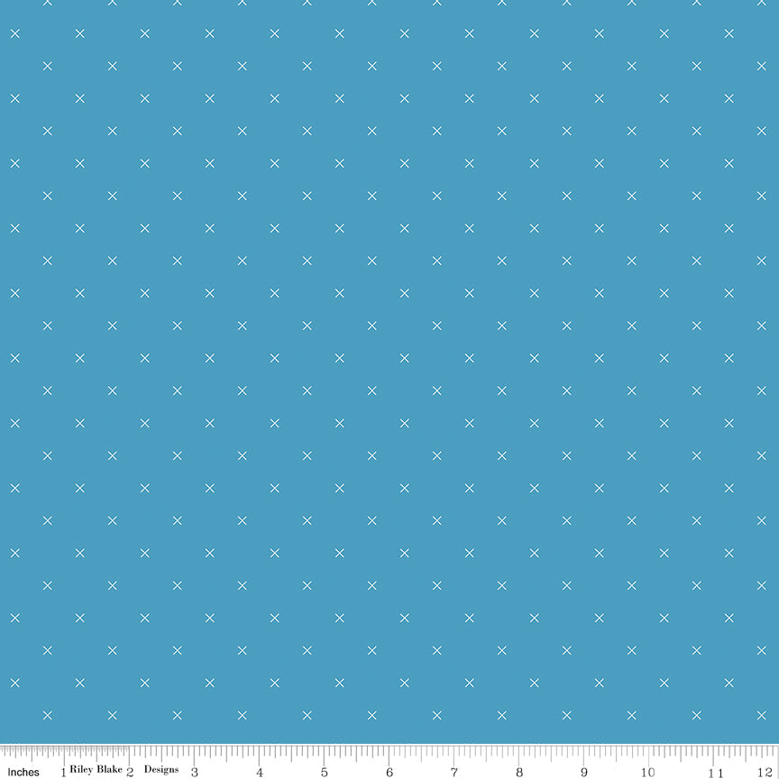 Bee Cross Stitch Soldier Yardage by Lori Holt for Riley Blake Designs