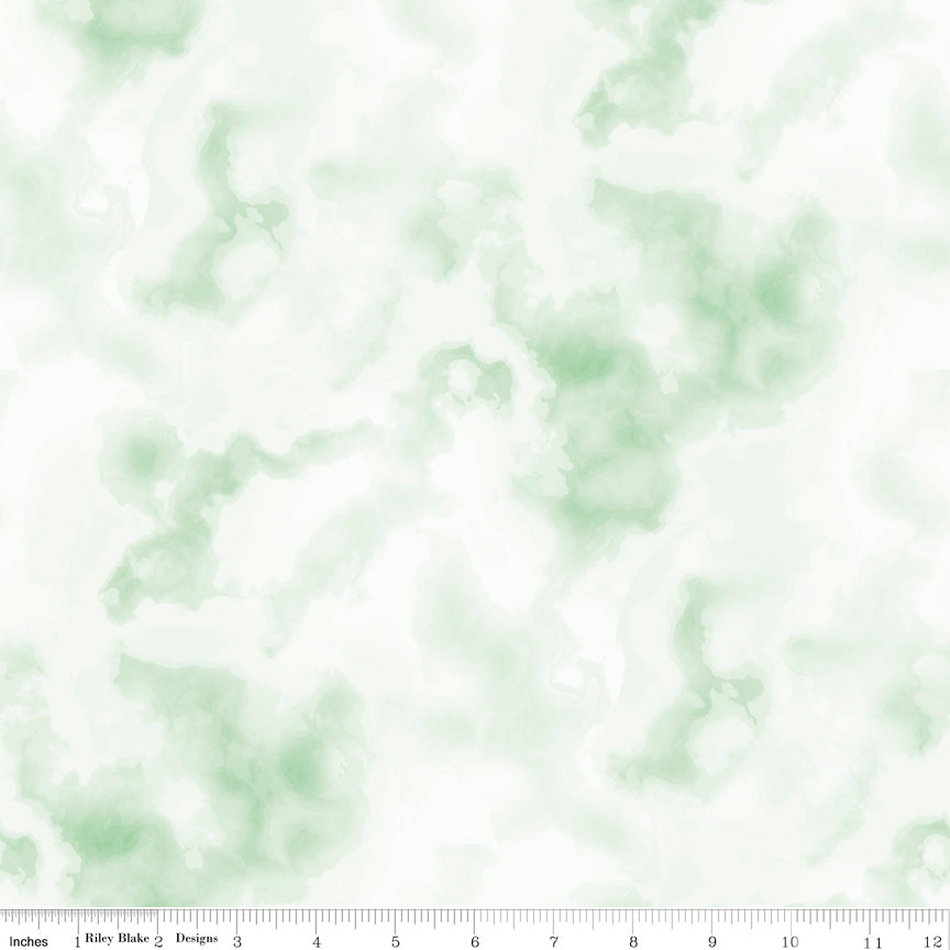 Tie Dye Green Tonal Yardage by Riley Blake Designs