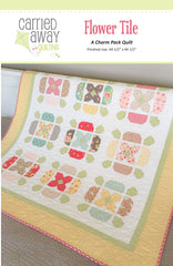 Flower Tile Quilt Pattern by Taunja Kelvington of Carried Away Quilting
