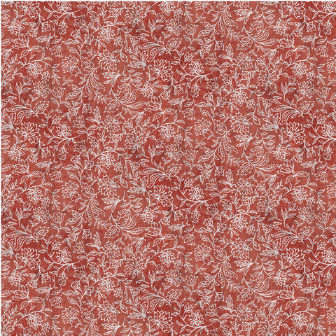 Life is Better on the Farm Red Linear Floral Yardage by Michael Miller Fabrics