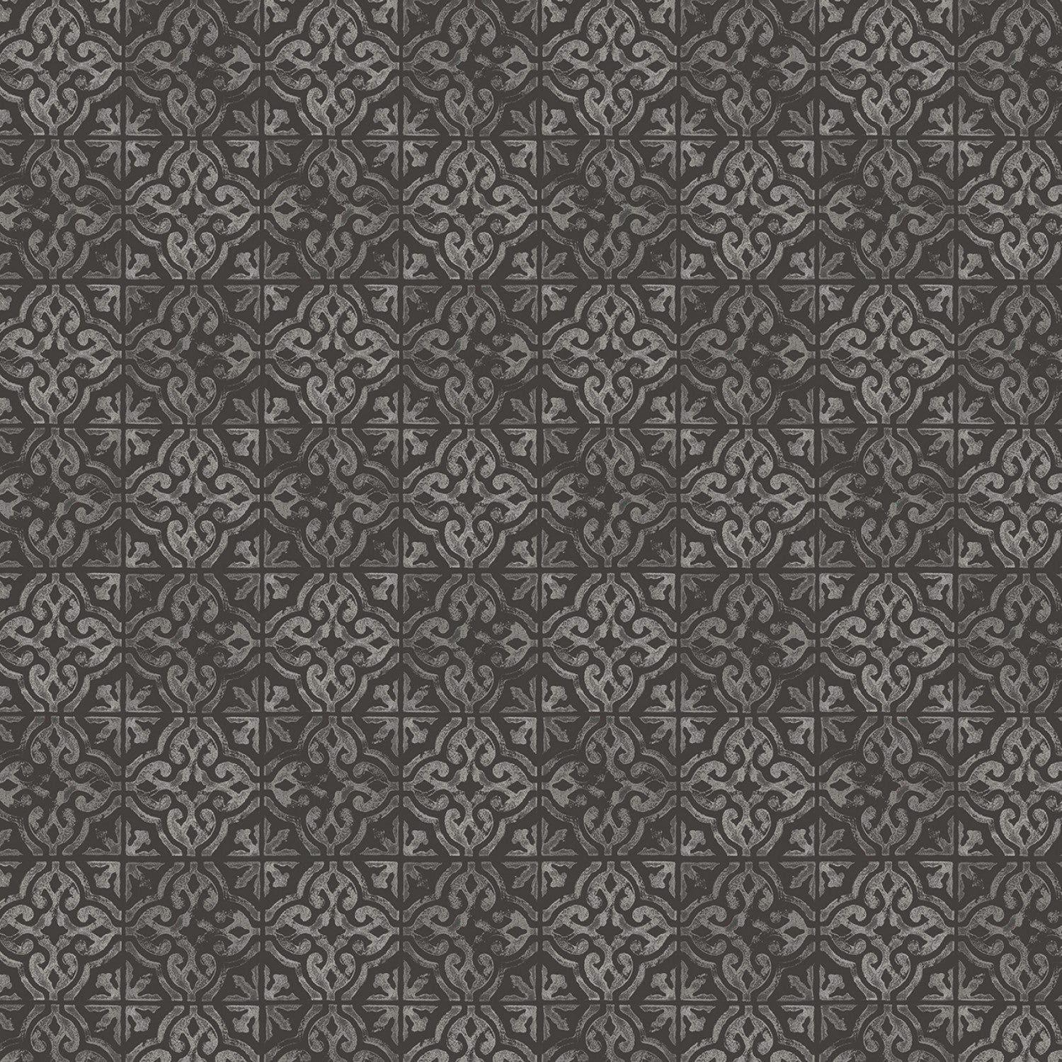 Life is Better on the Farm Charcoal Country Tile Yardage by Michael Miller Fabrics