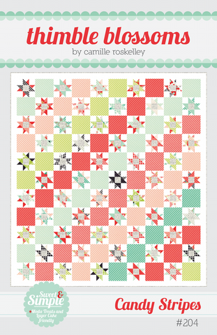Candy Stripes Quilt Pattern by Thimble Blossoms