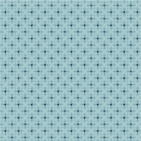 Barnyard Bandana Cowboy Blue Yardage by Lori Woods for Poppie Cotton Fabrics