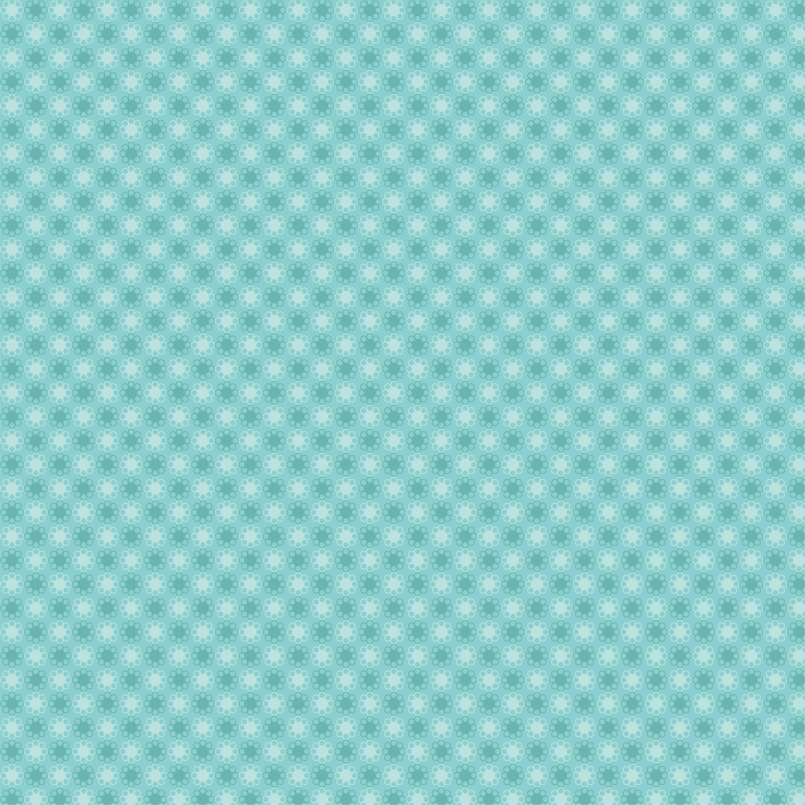 Treasured Threads Teal Double Crochet Yardage by Lori Woods for Poppie Cotton Fabrics