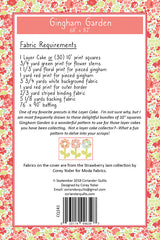 Gingham Garden Quilt Pattern by Corey Yoder of Coriander Quilts