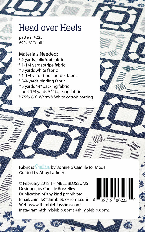 Head over Heels Quilt Pattern by Camille Roskelley for Thimble Blossoms.