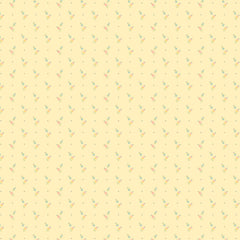 Hollyhock Lane Yellow Kindness Yardage by Lori Woods for Poppie Cotton Fabrics