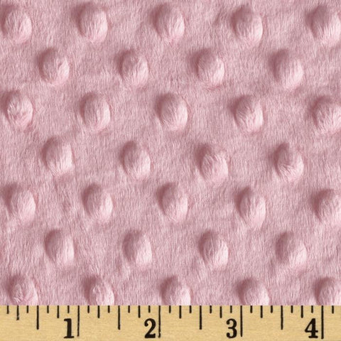 Minky Cuddle Dimple Dot Pink 60" Wide Yardage by Shannon Fabrics