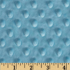 BOLT END 41" Minky Cuddle Dimple Dot Turquoise 60" Wide Yardage by Shannon Fabrics