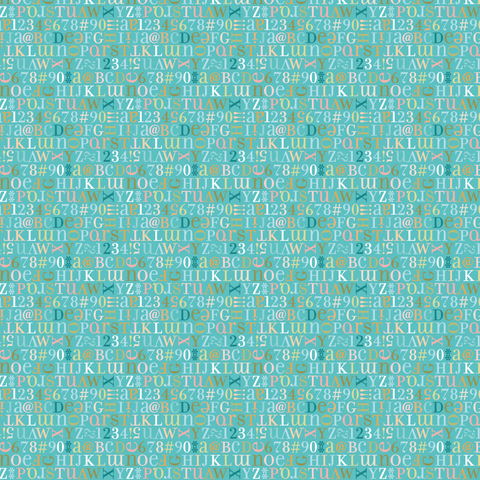 Kaisley Rose Blue Mia Yardage by Lori Woods for Poppie Cotton Fabrics